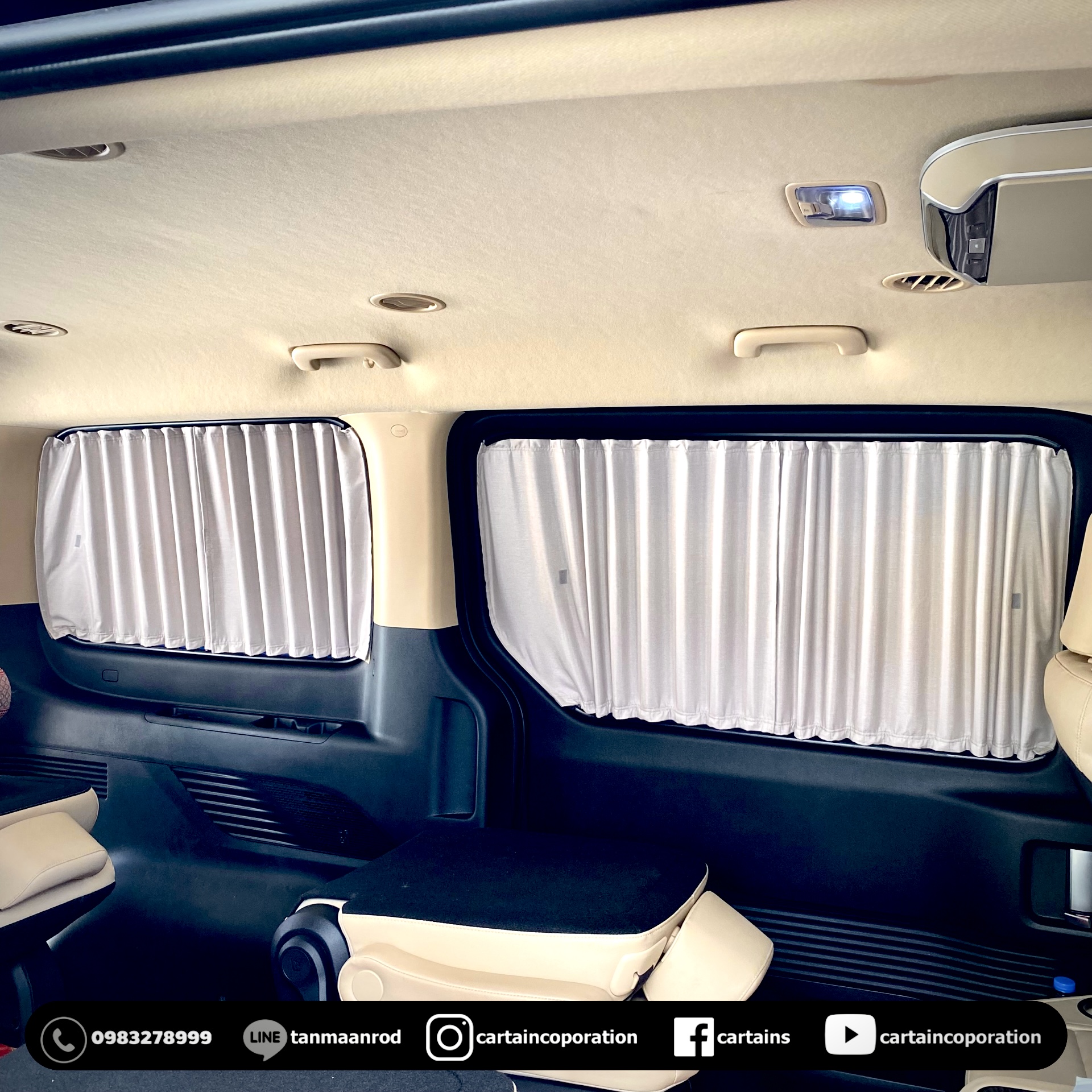 ผ้าม่านรถ รุ่นกันไรฝุ่นลดภูมิแพ้ สียอดฮิต