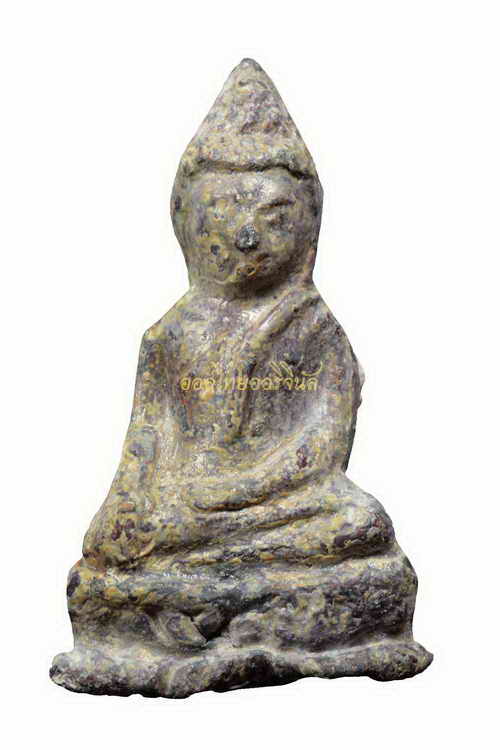 +พระรัตนะสมาธินั่งบัวสองชั้น ลงรักปิดทอง ดินไทย เนื้อตะกั่วสนิมแดง 63040203