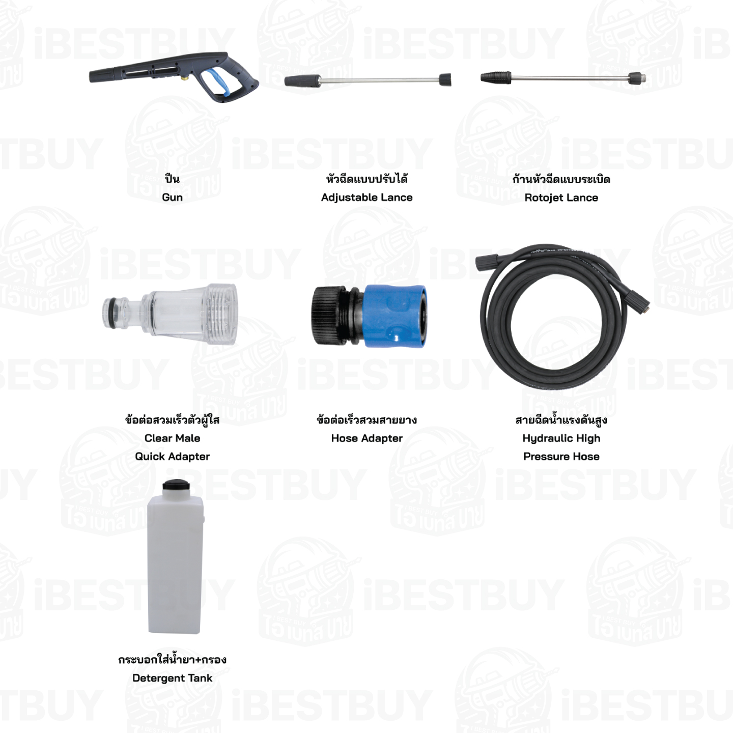 Zinsano AD1601 เครื่องฉีดน้ำแรงดันสูง 160 บาร์ ระบบ Total Stop System (TSS)