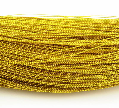 เชือกเมทาลิค สีทอง ขนาด 0.8 มม. ยาว 20 เมตร