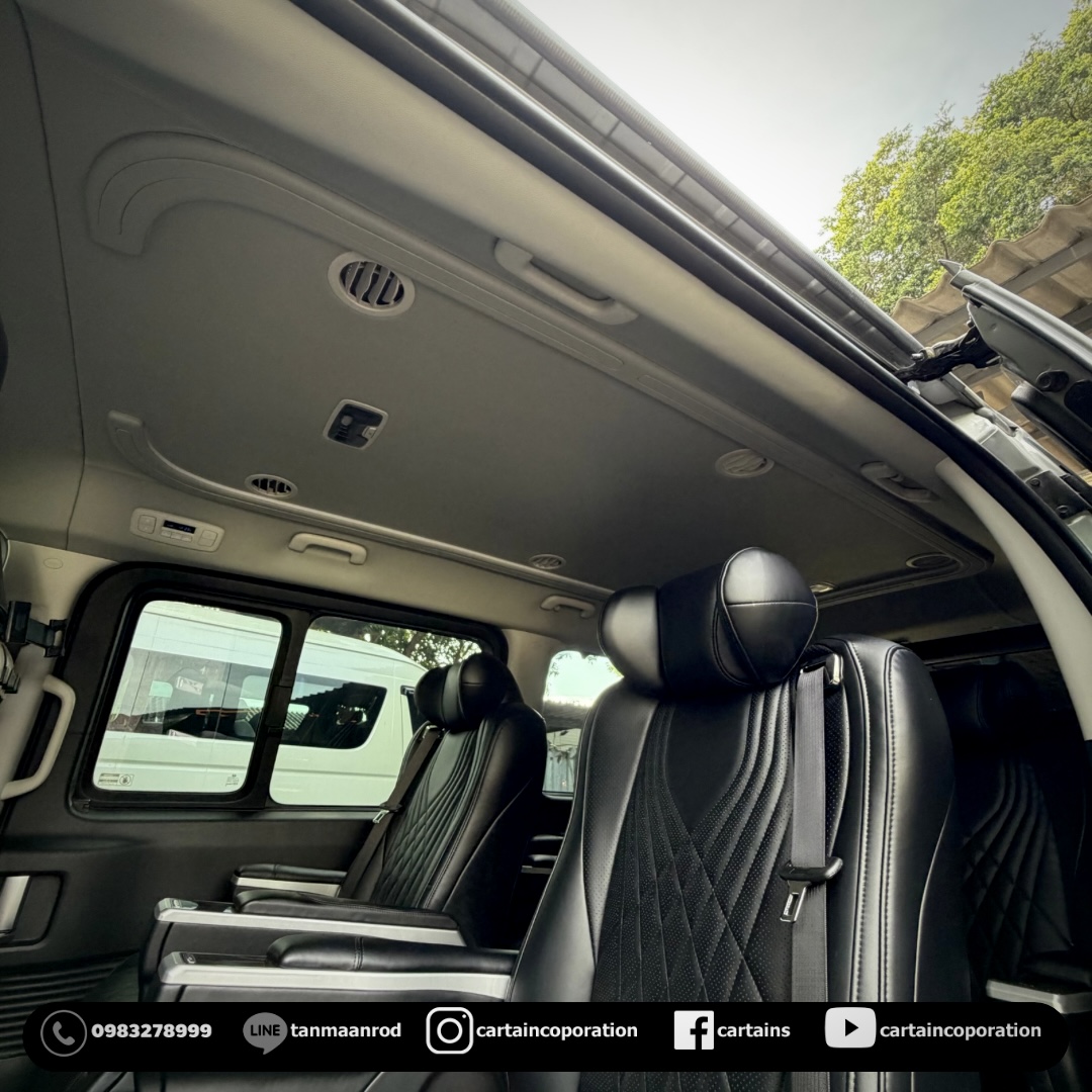 หุ้มหนังหลังคาพร้อมรางไฟ Staria