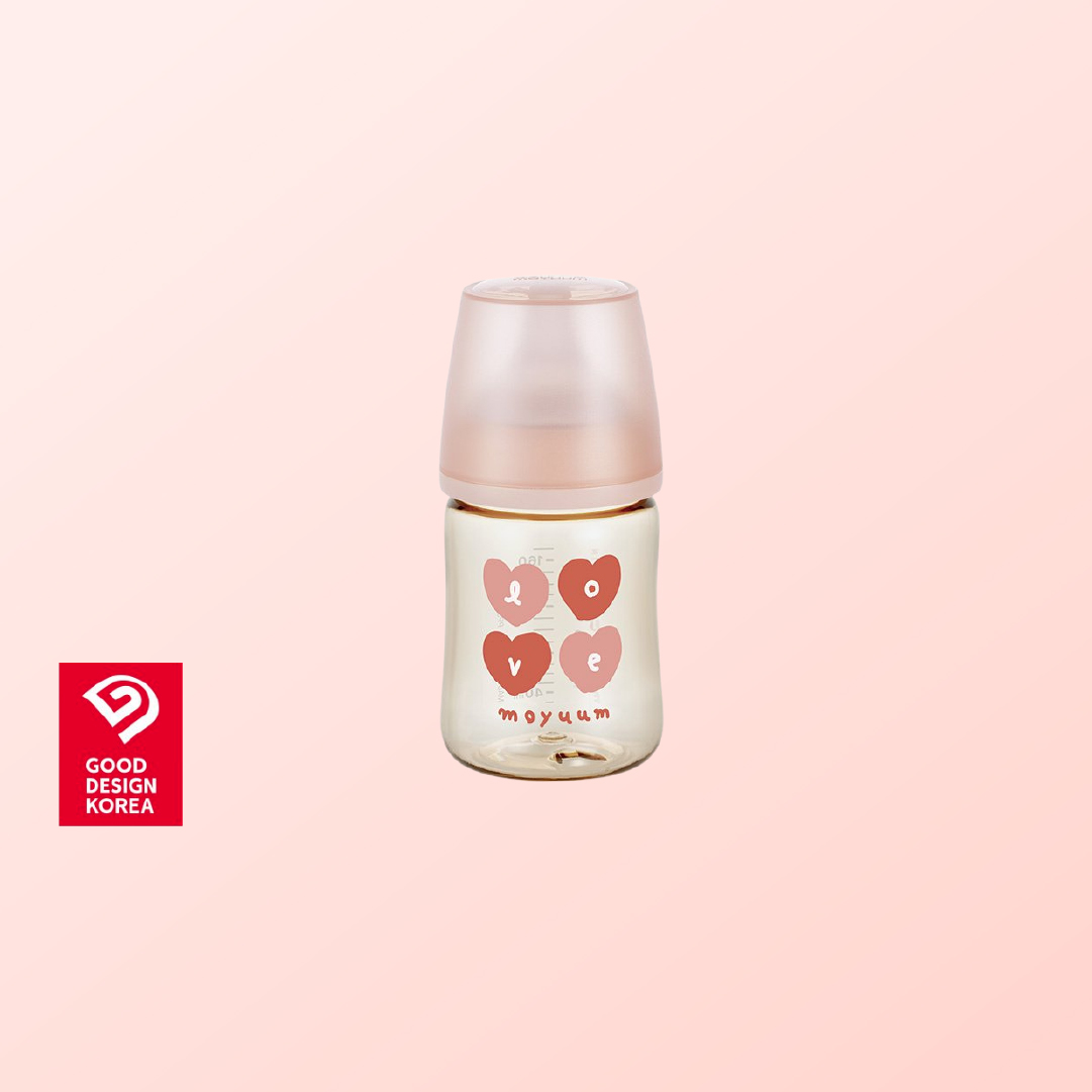 MOYUUM Gen3 ขวดนมเด็ก Premium PPSU โมยูม ALL IN ONE (ลาย MORE LOVE)