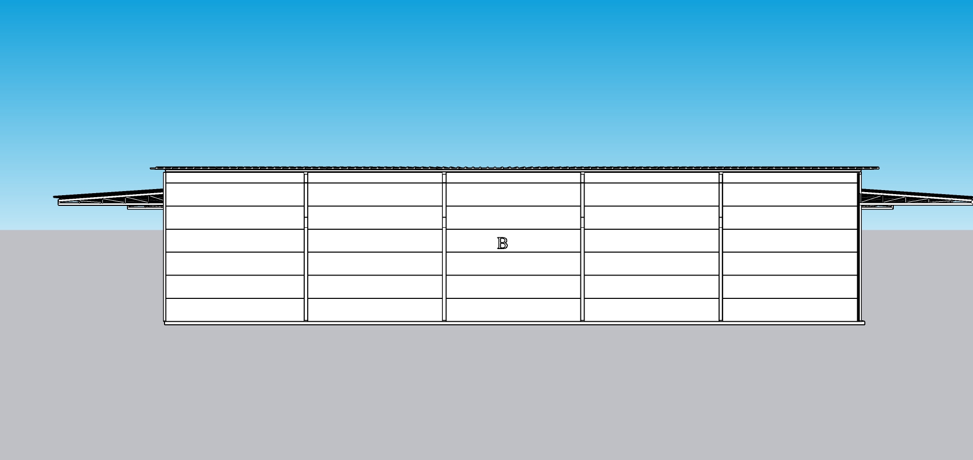 แบบโกดังสำเร็จรูปผนังหลังคาepsโฟม โรงประมูลรถยนต์
