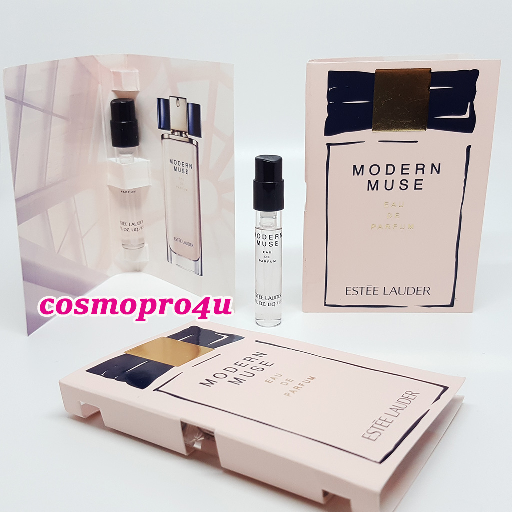 น้ำหอม ESTEE LAUDER MODERN MUSE EDP หลอด 1.5ml ซองชมพู เอสเต้ โมเดิร์น มิวส์ กลิ่นหอมแนว floral woody ดอกไม้เปลือกไม้หอม