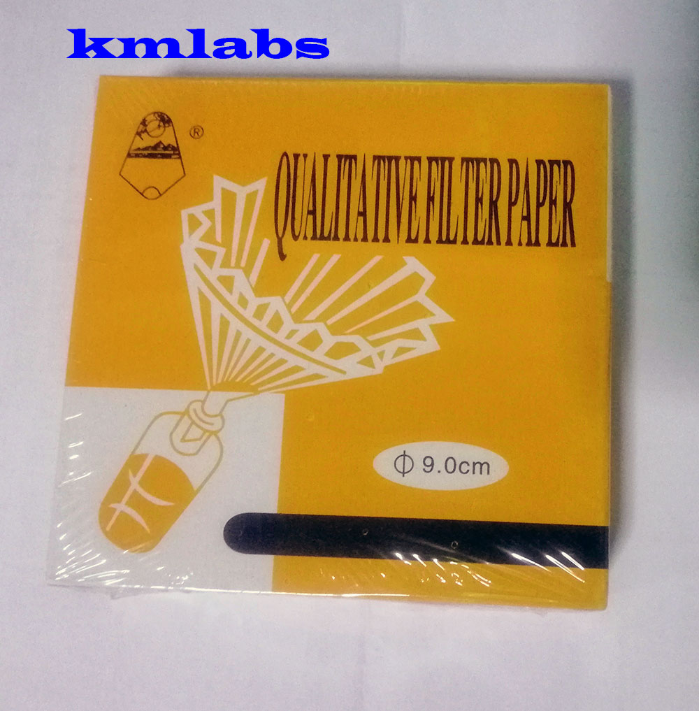 กระดาษกรอง ขนาด 9 cm.100 แผ่นต่อกล่องเบอร์102