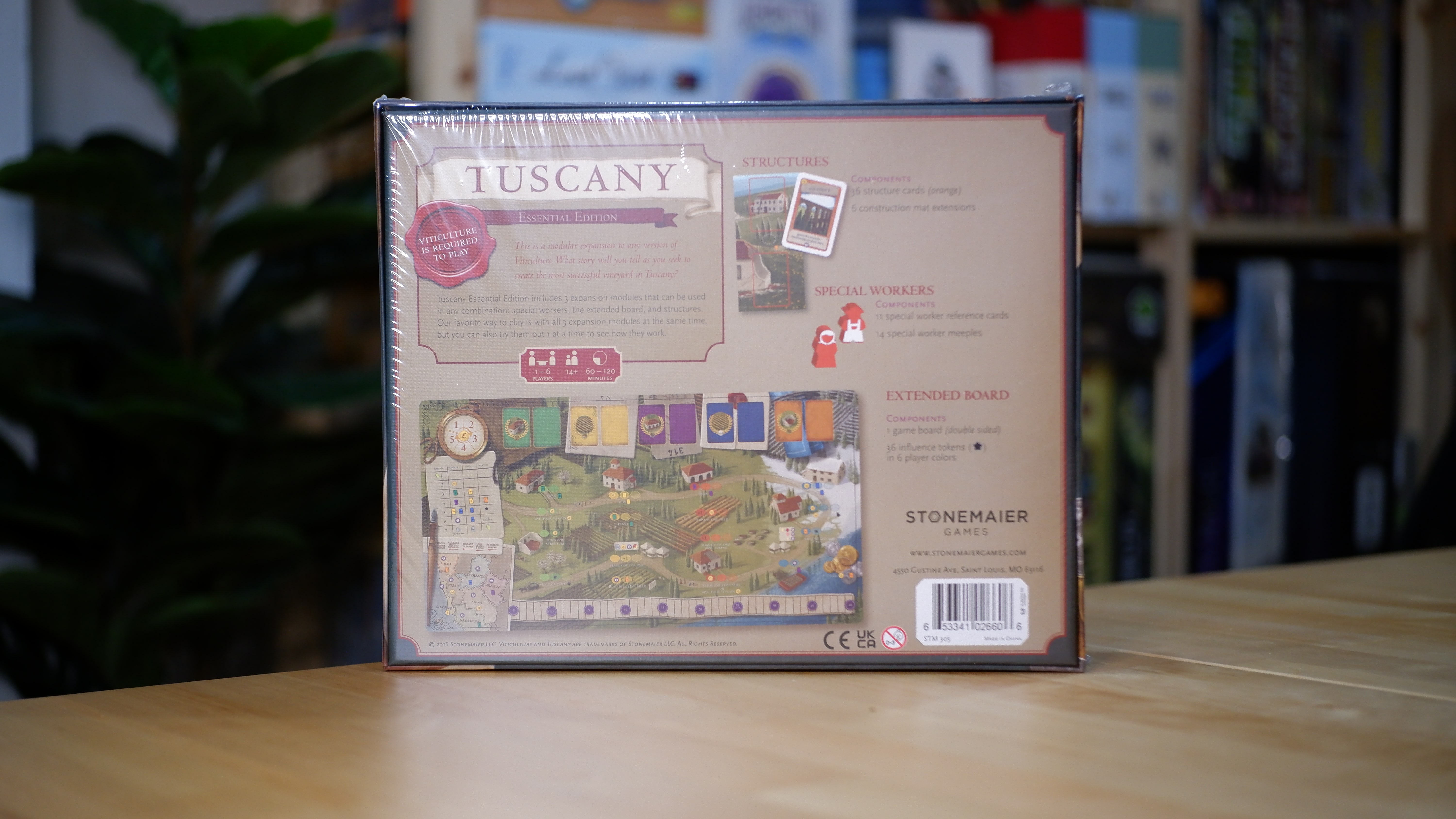 Viticulture - Tuscany Essential Edition ภาคเสริมบอร์ดเกมของช้า
