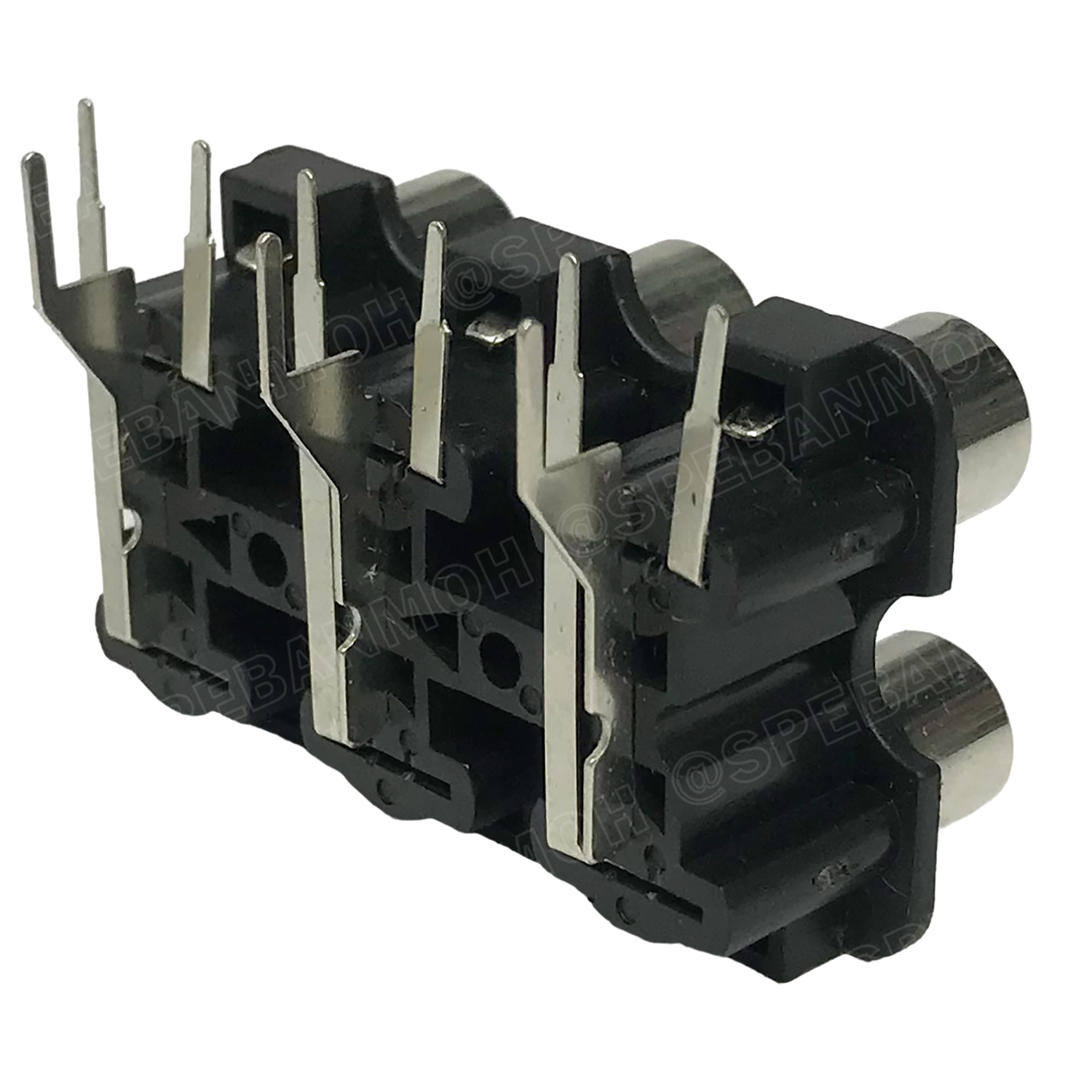 [ 2 ชิ้น ] RCA-F-200-6P-YRW แจ็ค RCA 6ช่อง ลงปริ้น RCA 6P For PCB Board แจ็ค RCA ตัวเมีย ลงปริ้น ติดแท่น พลาสติก Female RCA Connecter RCA ตัวเมีย แจ็คอาร์ซีเอตัวเมีย ติดแท่นแอมป์รถยนต์ แจ็คแดงขาว RCA SOCKET สำหรับบอร์ด PCB