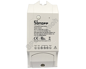 สวิทช์ไร้สาย (Remote Switch) รุ่นSONOFF-2CH Sonoff สมาร์ทสวิทช์ไร้สาย สั่งผ่านมือถือ 2 ช่อง 10A 2200W
