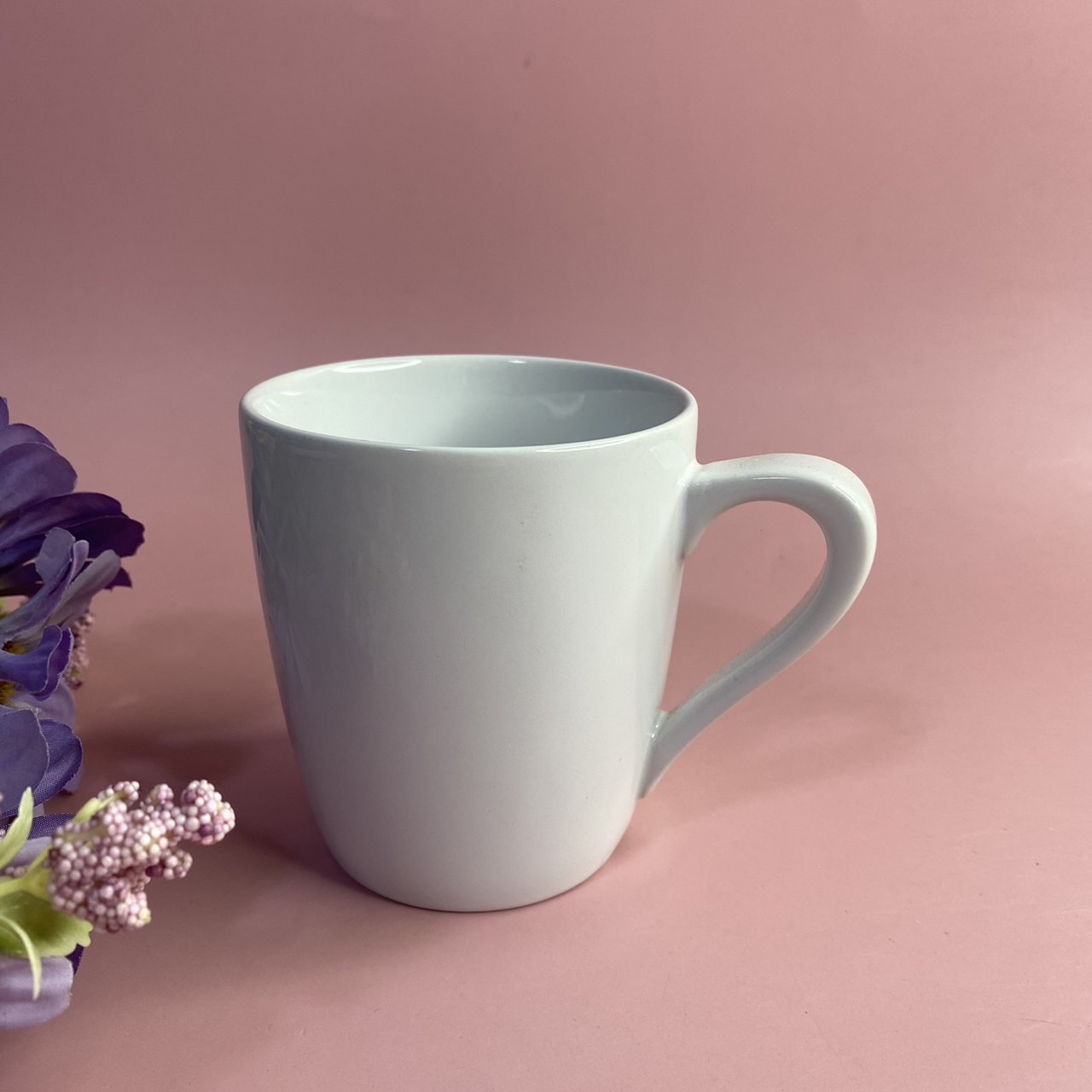 แก้วเซรามิกอีเกียมีหู สูง 9cm /สีขาว /ครีม