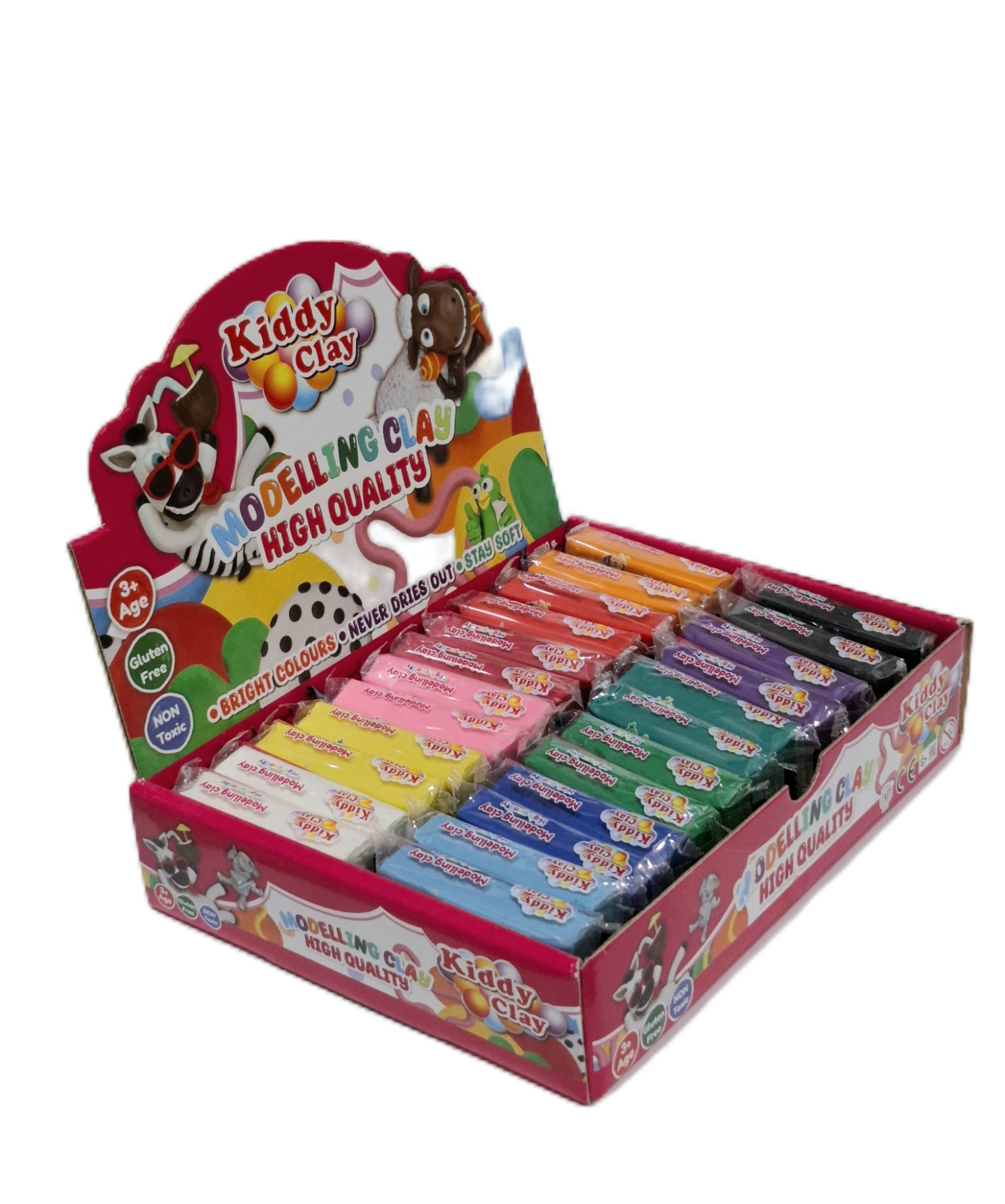 ดินน้ำมันไร้สารพิษนารา Modelling Clay - 24 ก้อน 12 สี