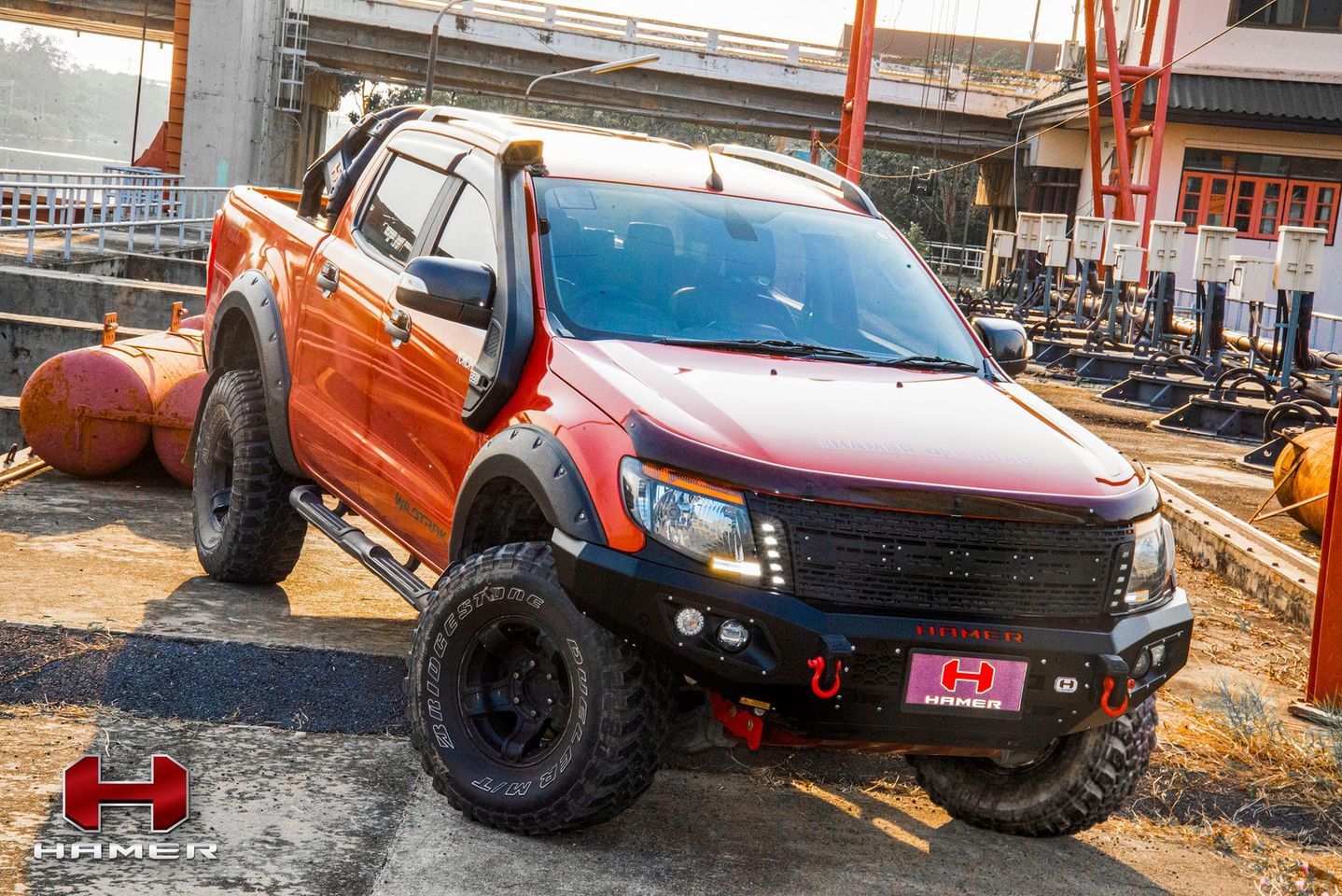 กันชนหน้า HAMER KING SERIES BULL BAR Ford Ranger 2012-2014