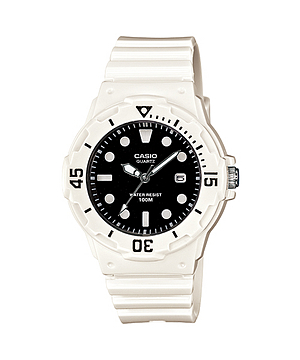 Casio Standard รุ่น LRW-200H-1EVDF สีขาว หน้าปัดดำ สินค้าของเเท้