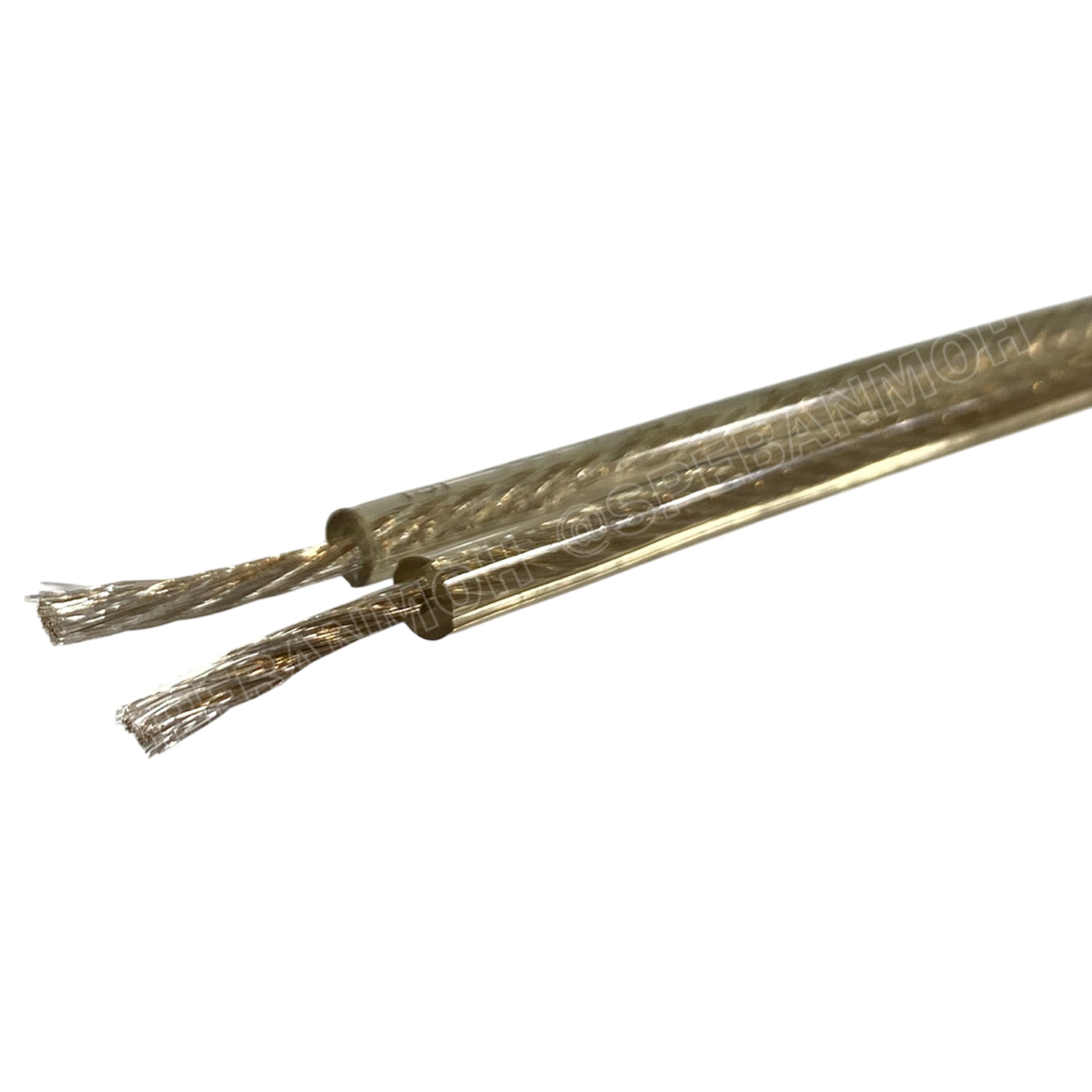 [ 1 เมตร ] JSL-133 สายลำโพงไดนาคอม Dynacom สีเงินใส Silver Speaker Cable 16AWG 1.31 sq.mm. สายลำโพงทองแดงแท้เคลือบเงิน สายนำสัญญาณเสียง ซับลำโพง ซับเบส เครื่องเสียงรถยนต์ เครื่องเสียงบ้าน Speaker Cable 16AWG สาย Subwoofer Speaker Audio Cable Audio