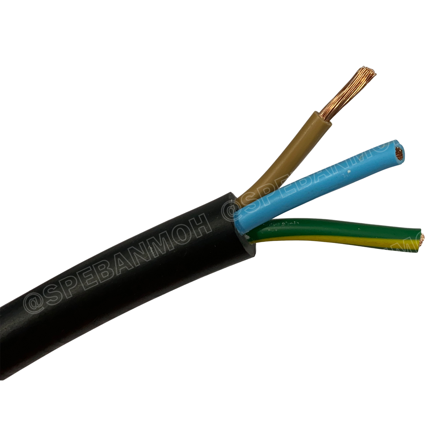 [ 100 เมตร ] VCT-G 2X4.0/4.0 สายคอนโทรลและสายอ่อน 3Gx4.0 mm2 Flexible annealed copper 2 คอร์ + กราวด์ x 4.0 sq.mm VCT 2C+GRD VCT 3คอร์ VCT 3C X 4.0 สายVCT สายไฟเมน สายไฟบ้าน สายปลั๊ก VCT AC Power Cable สายพาวเวอร์ สายดำ VCT Cable สายไฟ วีซีที กราวด์ สายอ่