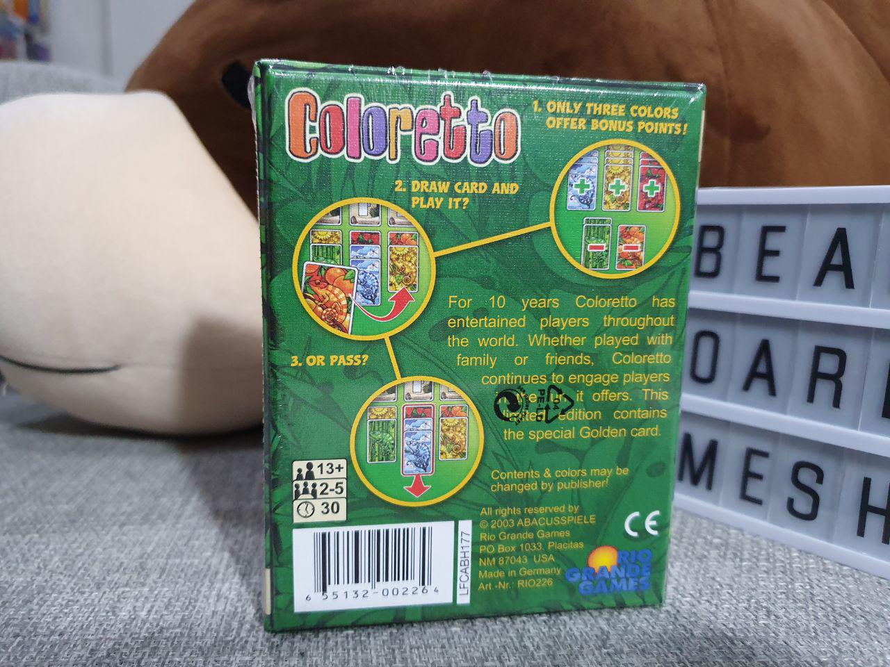 Coloretto บอร์ดเกมของแท้