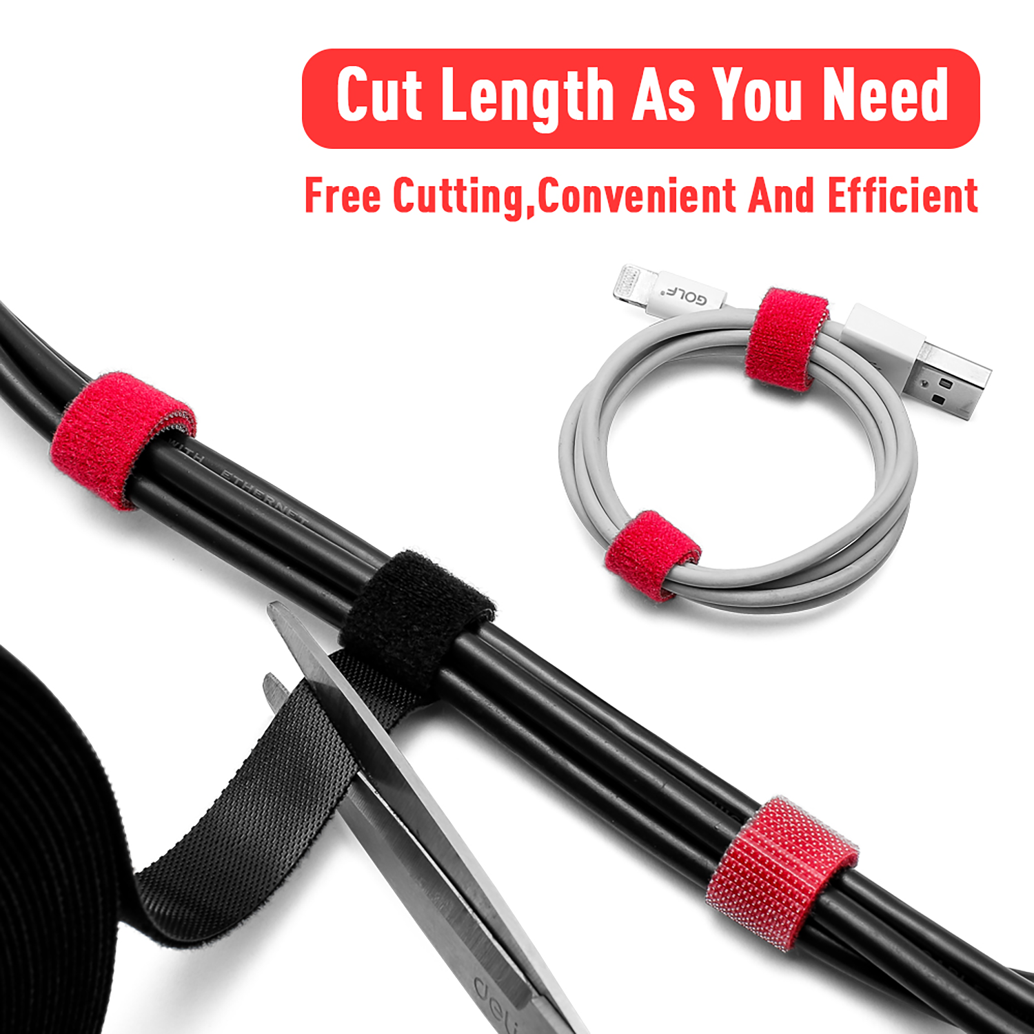 [ 5 ชิ้น ] BS-VEL12200 เขียว Green ตีนตุ๊กแก 12mmx20cm เก็บสายไฟ Hook And Loop Strap Green ที่เก็บสายไฟ ที่เก็บสายชาร์จ ที่รัดสายไฟ ตีนตุ๊กแก เทปเก็บสายไฟ เทปรัดจัดเก็บสายไฟ สายโทรศัพท์ เก็บสายชาร์จ เทปตีนตุ๊กแก เทปเวลโกร ที่รัดสายไฟ สายชาร์จโทรศัพท์ อุปก