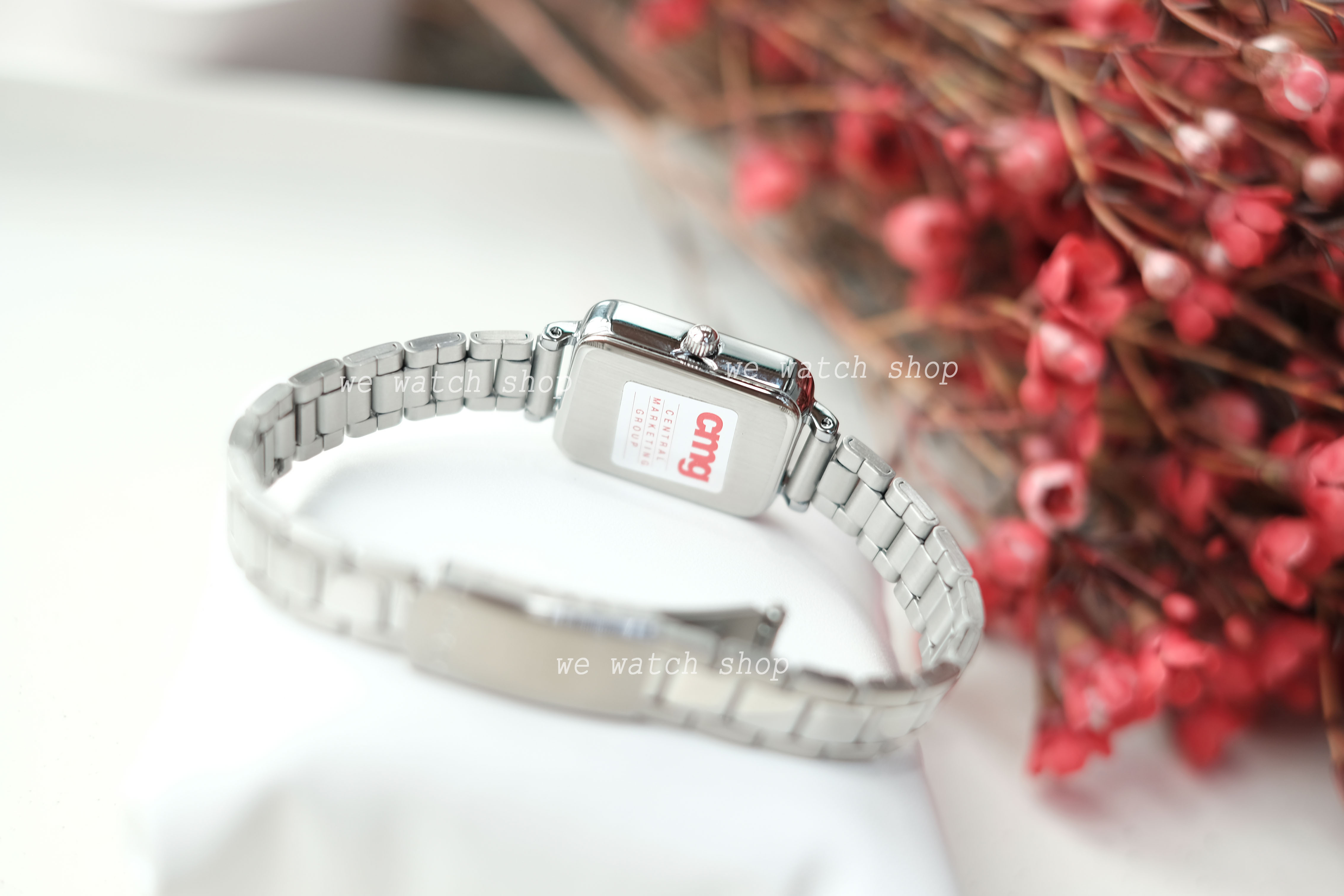 CASIO Standard รุ่น LTP-V009D-4EUDF สีเงิน หน้าจอชมพูอ่อน สินค้าของเเท้ รับประกันศูนย์ CMG