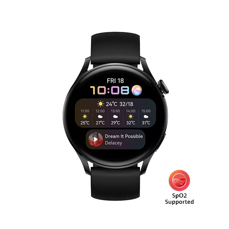 Huawei WATCH3 46mm ACTIVE EDITION BLACK+STRAP (สีดำ) รับประกัน 1 ปี