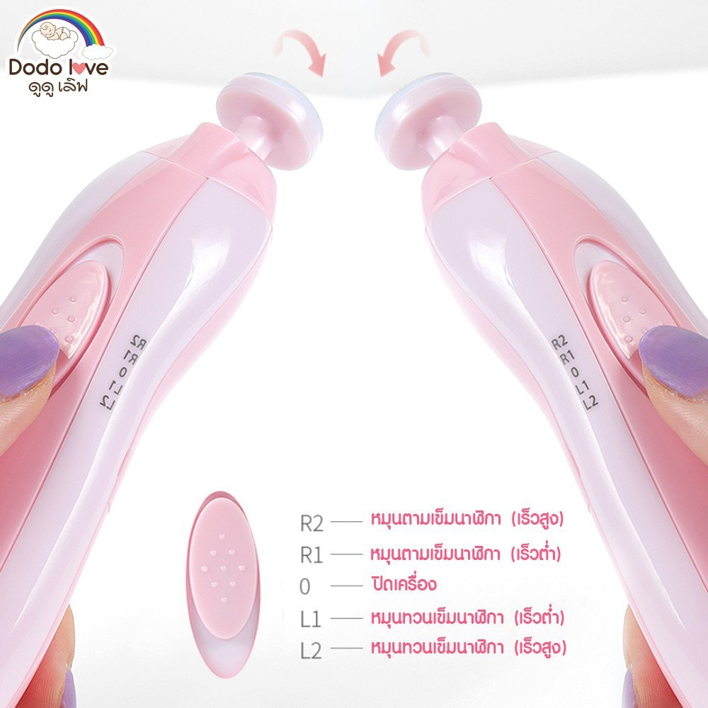 DODOLOVE กรรไกรตัดเล็บเด็กไฟฟ้า ที่ตัดเล็บเด็กอัตโนมัติ