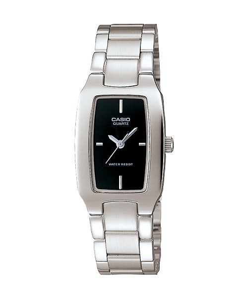 CASIO Standard รุ่น LTP-1165A-1CDF สีเงิน หน้าปัดดำ สินค้าของเเท้