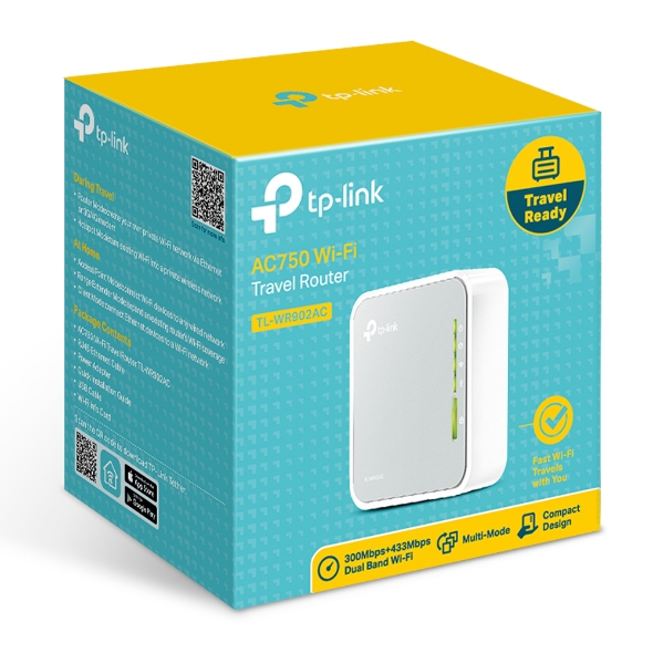 TP-LINK TL-WR902AC AC750 Wireless Travel Router รับประกันศูนย์ไทย