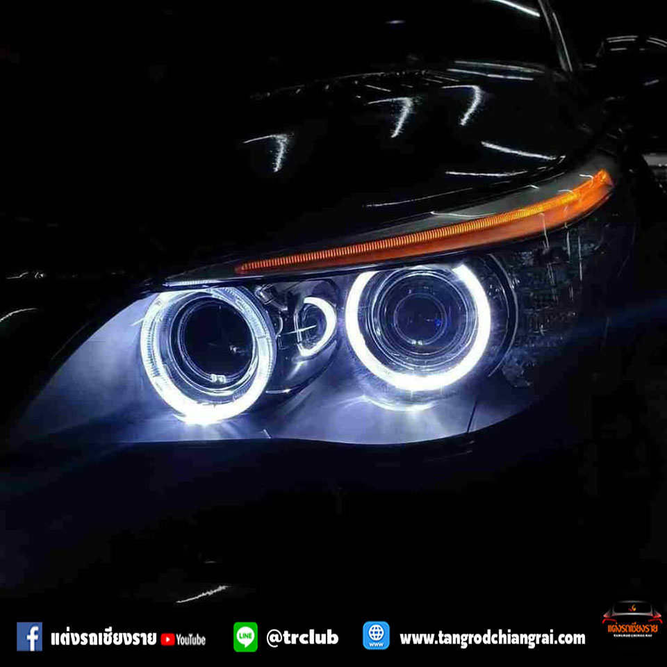 อัพเกรดไฟหน้า BMW E60