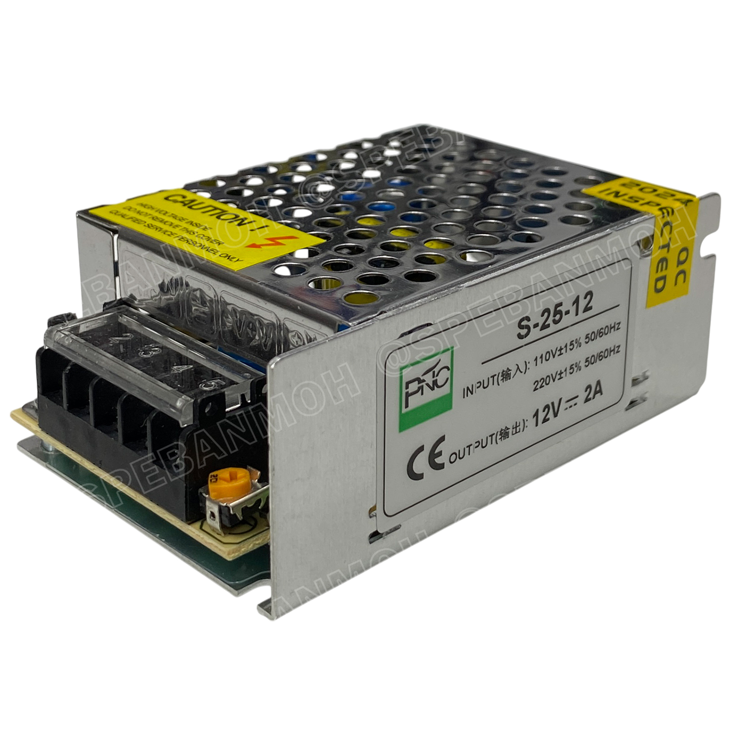 [ 1 ชิ้น ] S-25-12 Switching Power Supply สวิทช์ชิ่ง พาวเวอร์ซัพพลาย 25W 12V 2A Switching Power Supply 12VDC 25วัตต์ แหล่งจ่ายไฟ แบบสวิตชิ่ง 12 โวลต์ ซัพพลายจ่ายไฟ Output 12VDC เพาเวอร์ซัพพลาย โวลต์ ดีซี ตัวแปลงไฟ หม้อแปลง ไฟเข้า 110V / 220V AC to 12V DC