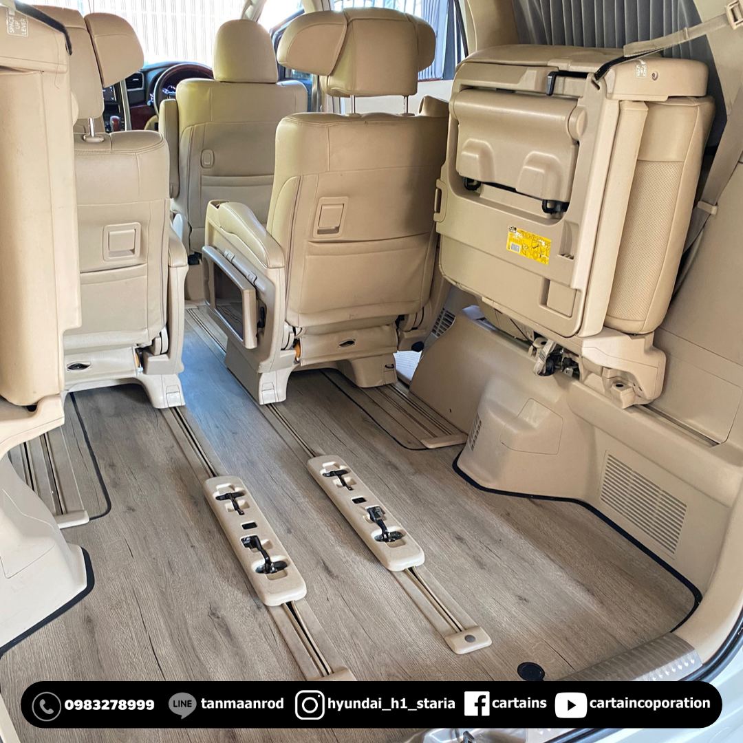 โตโยต้า อัลพาด - ปูพื้นไม้ลามิเนตลายไม้แอช เทา