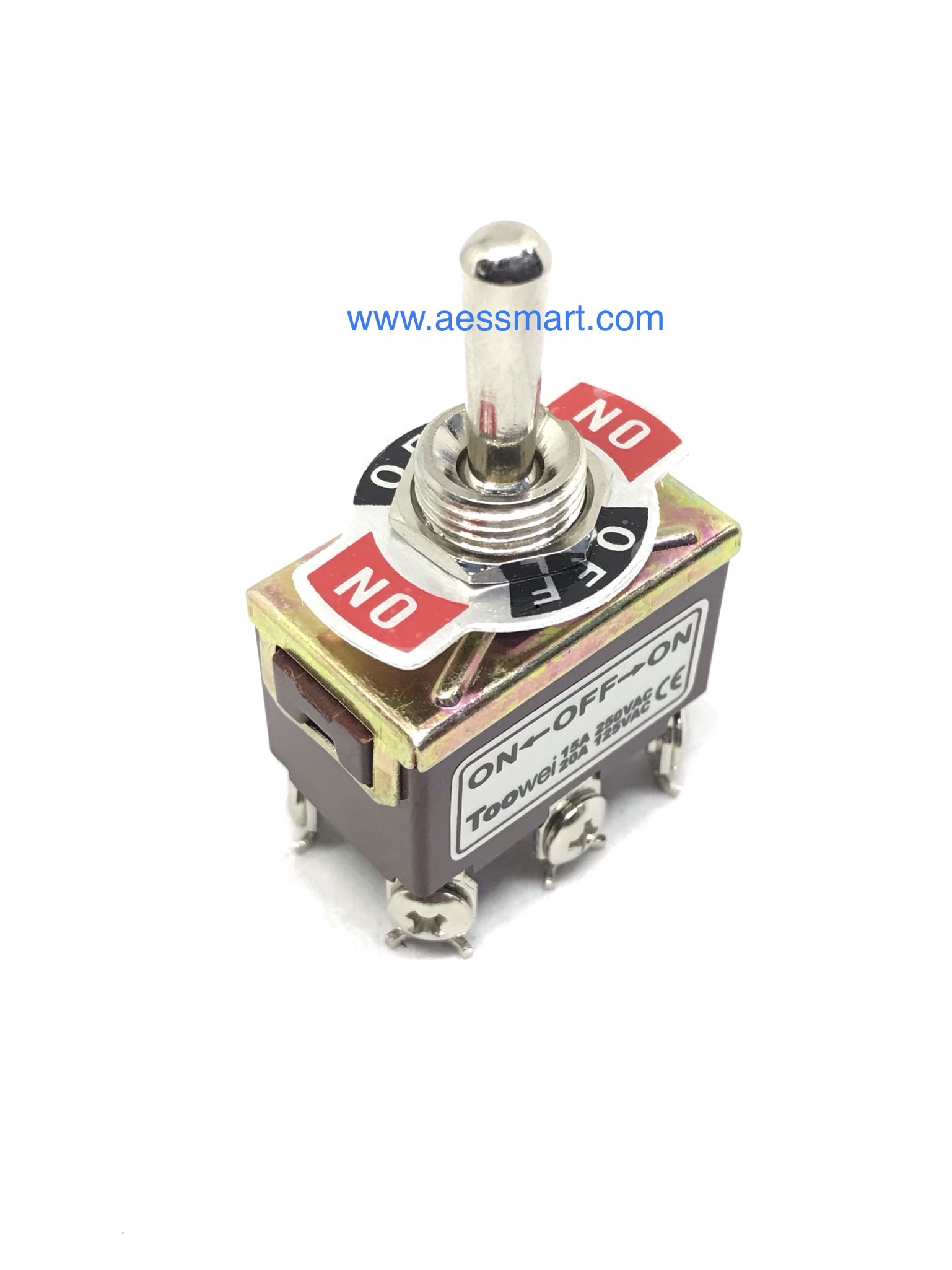 สวิตซ์โยกเด้งกลับ ON-OFF-ON, 6p