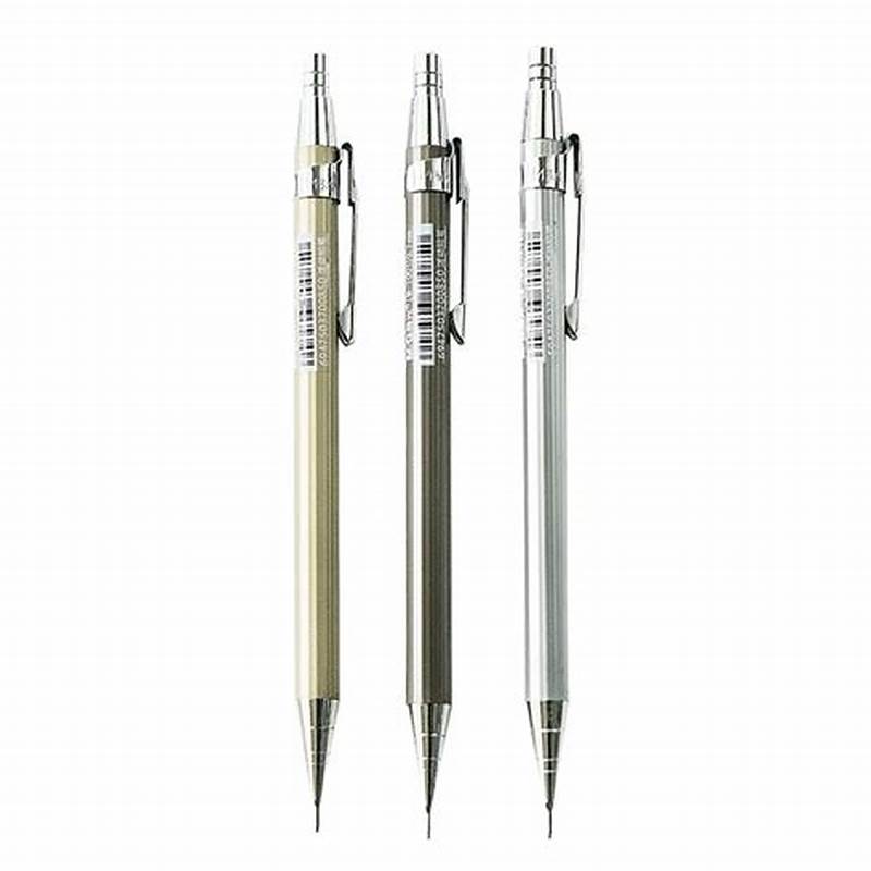 ดินสอกด M&G รุ่น AM MP-1001 หัว 0.5 / 0.7 มม. ด้ามโลหะ เก็บหัวได้ สีเมทัลลิค