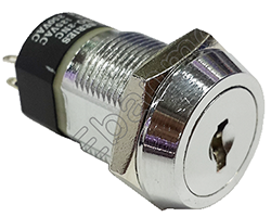 K19-02/2 สวิทช์กุญแจ (Key Switch)∅19mm 4A 125VAC 2A 250VAC