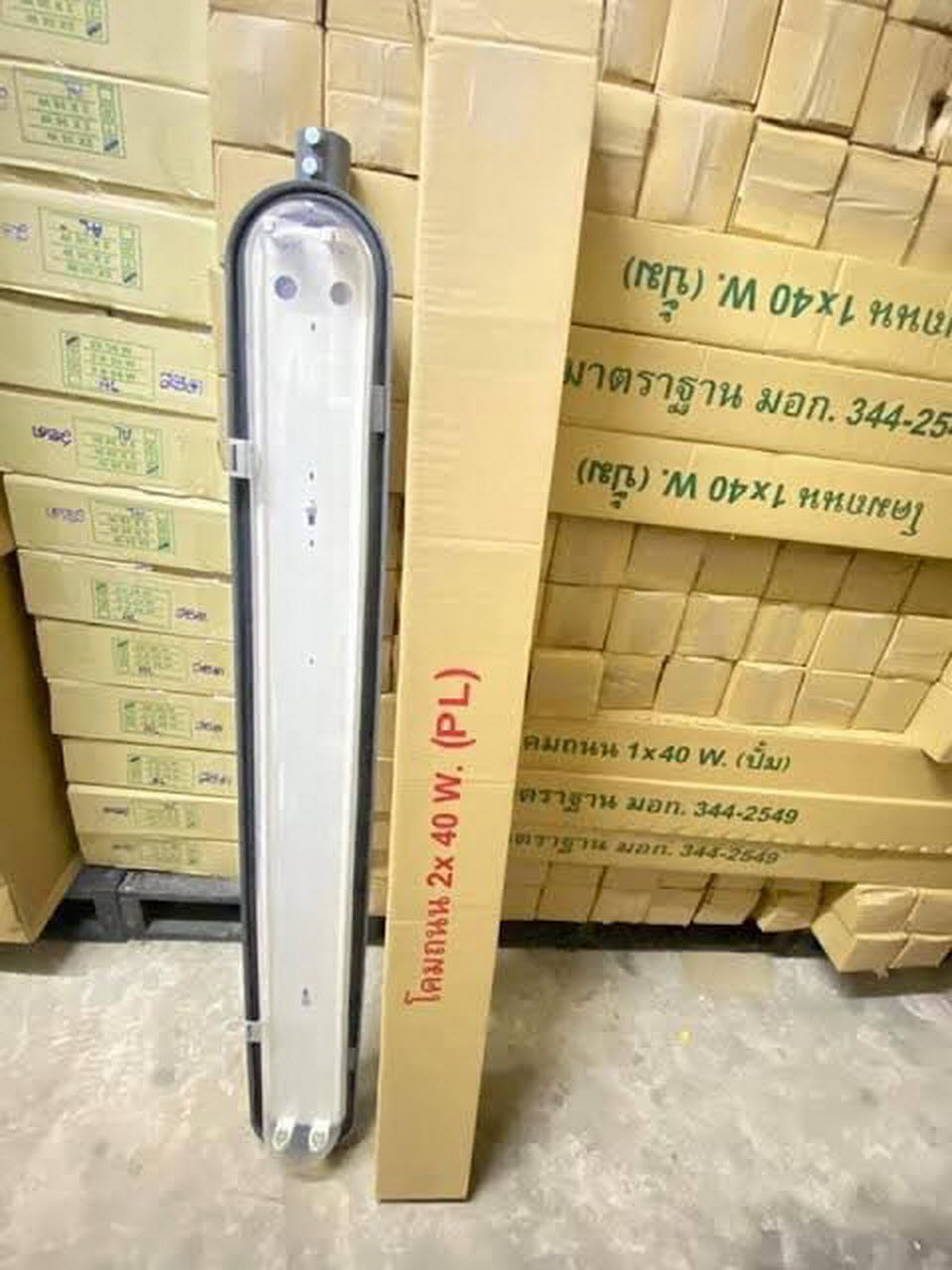 โคมถนน สำหรับ หลอดนีออนฟลูออเรสเซนต์ ขนาด 2x40W Street Lighting For Fluorescent Lamp (PL)