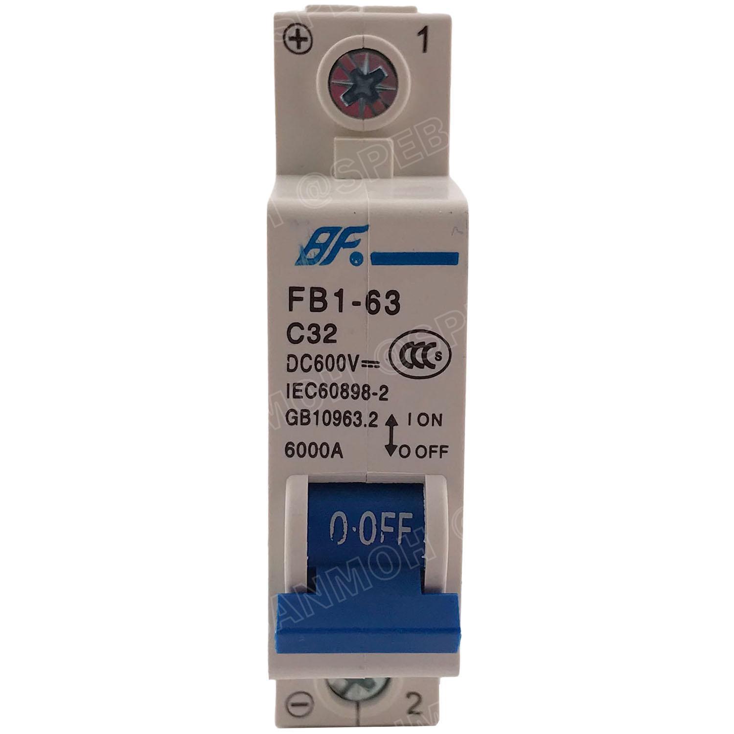 [ 1ชิ้น ] FB1-63-1P 32A BF เบรกเกอร์ ดีซี 1P 32แอมป์ 1Pole DC Breaker 600 VDC DC Circuit Breaker 1P สำหรับงาน solar cell เบรกเกอร์ไฟฟ้าโซลาร์เซลล์ DC ป้องกันกระแสเกิน ใช้ได้กับไฟฟ้ากระแสตรง DC เบรกเกอร์ 1โพล Solar Breaker เซอร์กิตเบรกเกอร์ MCB Breaker