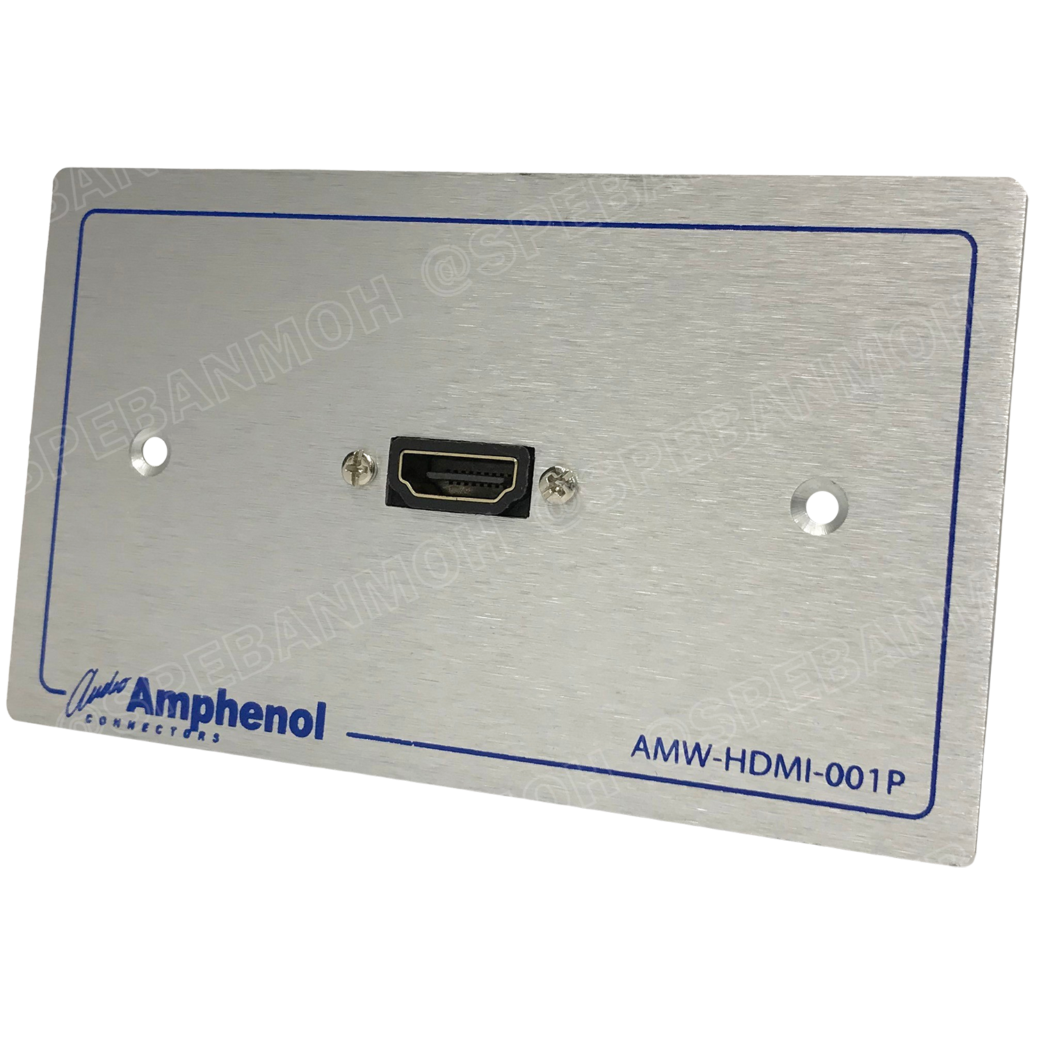 [ 1ชุด ] AMW-HDMI-01PR ชุดเพลทแอมฟีนอล Amphenol Audio / Video Outlet Panel for HDMI 1 Port, with Connector Adaptor Right Angle เพลท 1ช่อง HDMI แบบงอ เพลทแอมฟินอล คอนเน็คเตอร์ เอชดีเอ็มไอ Amphenol Plate อุปกรณ์เครื่องเสียง Audio Accessories เพลทเครื่องเสีย