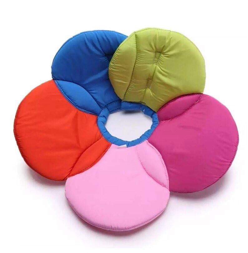 คอลล่าร์ปลอกคอกันเลีย ลายดอกไม้ ไซส์.XL (รวมส่ง)