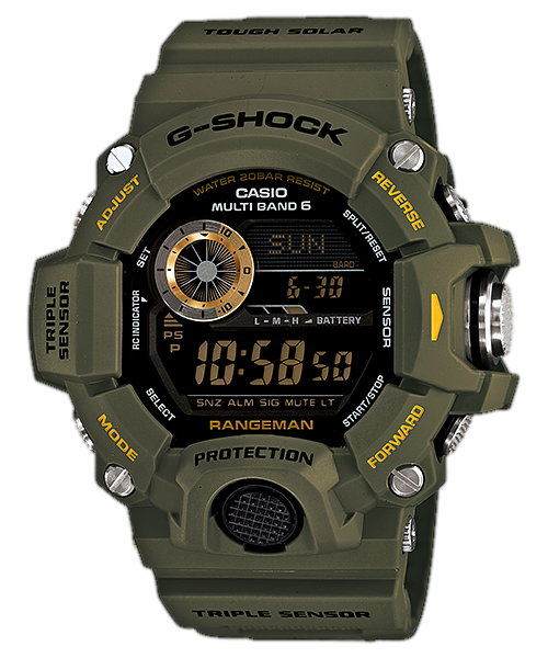 CASIO G-SHOCK รุ่น GW-9400-3DR สีเขียว สินค้าของเเท้ รับประกันศูนย์ CMG