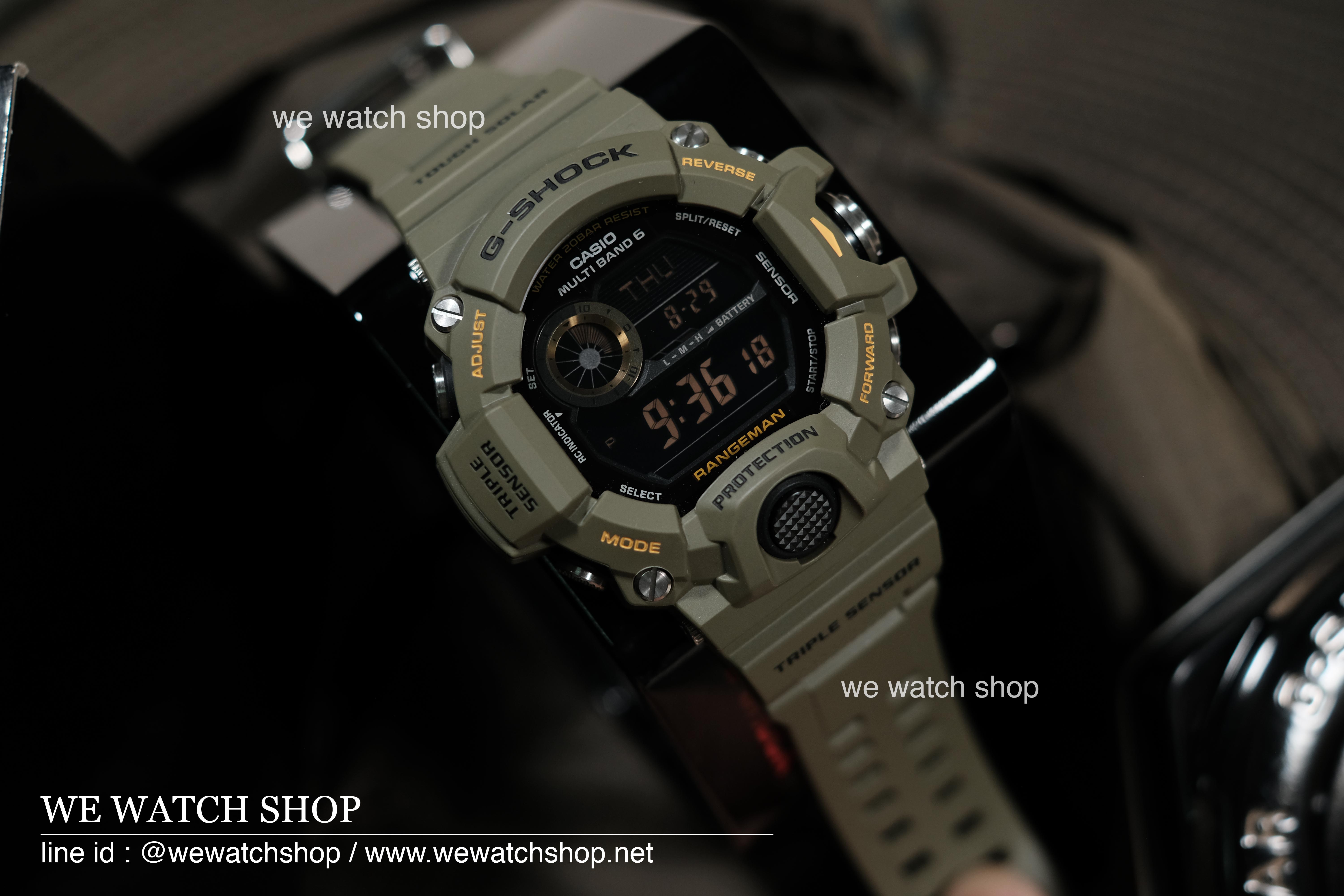 CASIO G-SHOCK รุ่น GW-9400-3DR สีเขียว สินค้าของเเท้ รับประกันศูนย์ CMG
