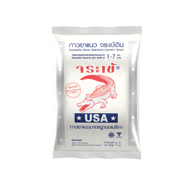 ยาแนวจระเข้เงิน 0110 สีขาวไข่มุก