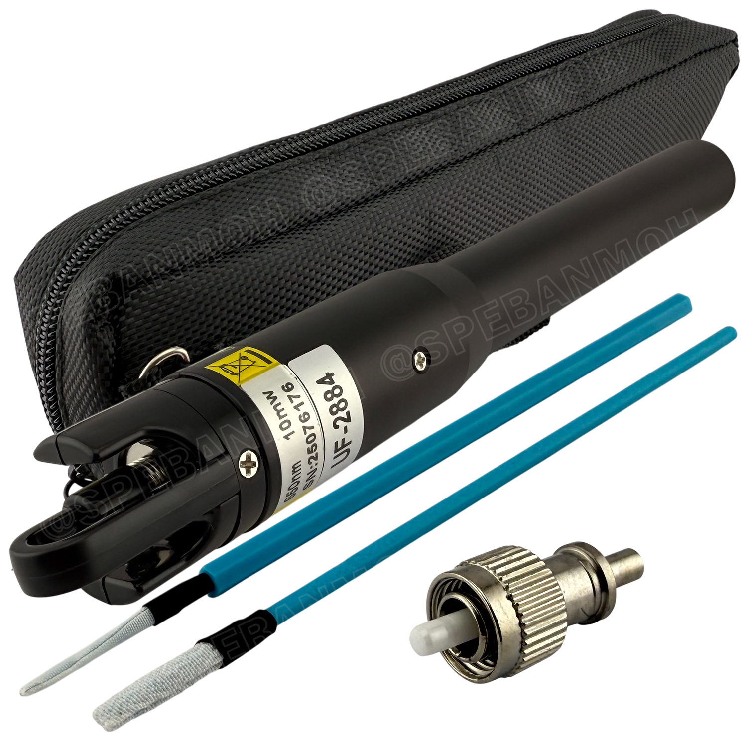 [ 1 ชิ้น ] UF-2884 ปากกายิงแสงไฟเบอร์ สำหรับหัว LC เท่านั้น F.O. VISUAL FAULT LOCATOR 10mW for LC 7Km metal body soft bag เลเซอร์ทดสอบสายไฟเบอร์ออปติก เลเซอร์ไฟเบอร์ อุปกรณ์สำหรับสายไฟเบอร์ Fiber Optic LINK ลิ้งค์ UF2883 Accessory For Fiber Optic System