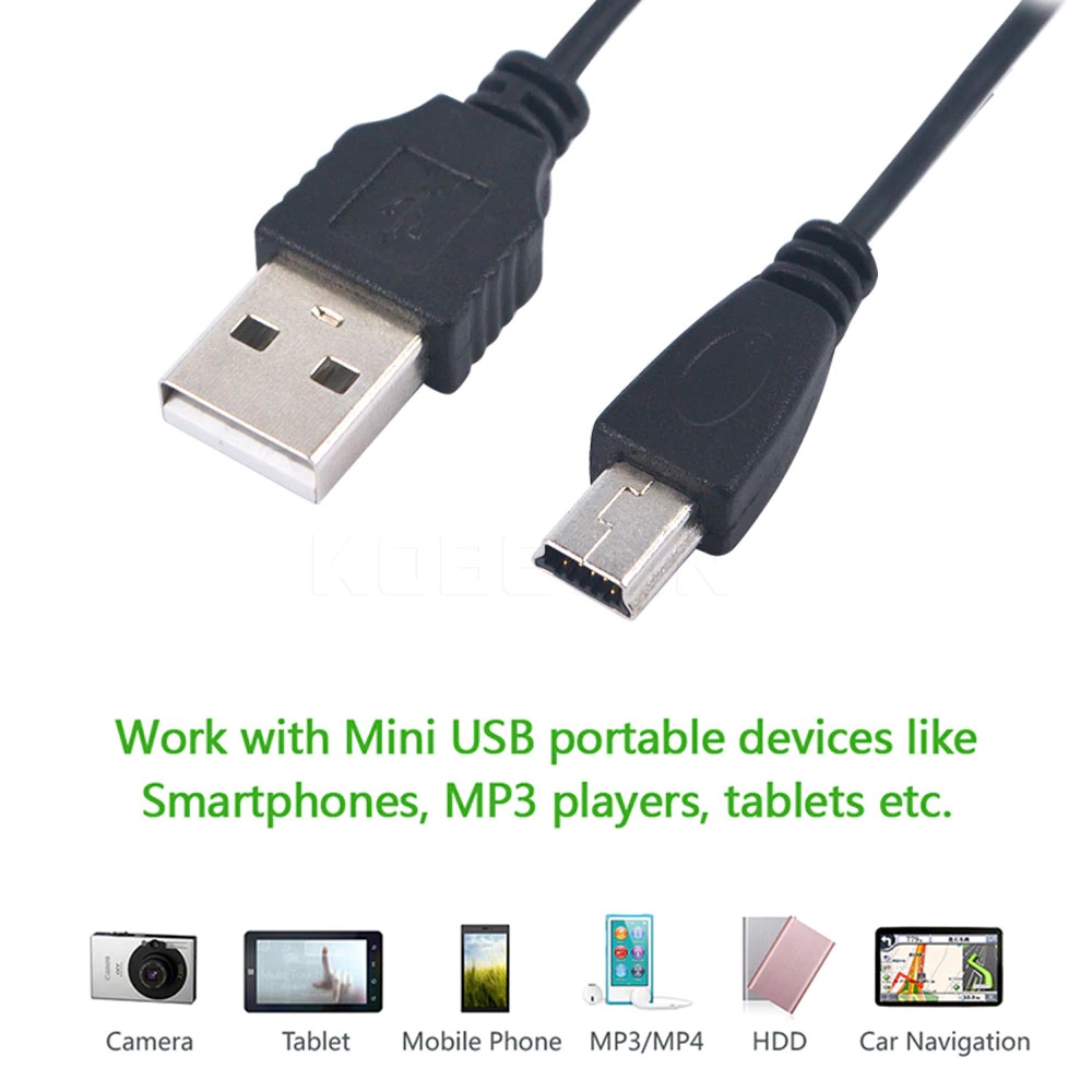 สายชาร์จและถ่ายโอนข้อมูล MP3 - Mini USB 2.0 Charger