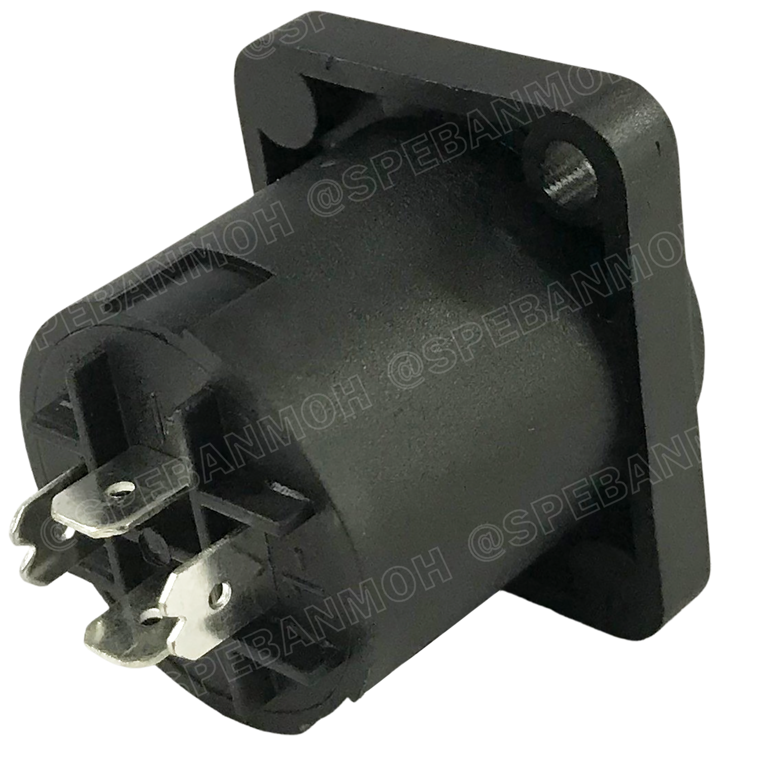 [ 1 ชิ้น ] SP-4-MD SP Series Amphenol สเปคคอน 4โพล แอมฟีนอล ปลั๊กสเปคคอน ปลั๊กลำโพง ปลั๊กต่อสายลำโพง Speakon Connector ติดแท่นเหลี่ยม ติดแท่น4พิน ตัวต่อสายลำโพง SP Loudspeaker ใส่สายแบบขันน็อต ขันน็อตใส่สาย สเป็คคอนแอมฟีนอล SP4 สเป็คคอนเหลี่ยมติดแท่น SP-4