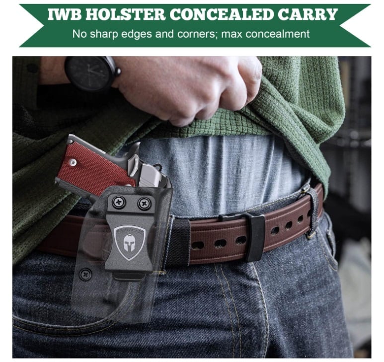 ซอง พกใน Kimber Micro 9mm USA WARRIORLAND Pistol Holster Kydex IWB Right Handed ส่งจากประเทศไทย