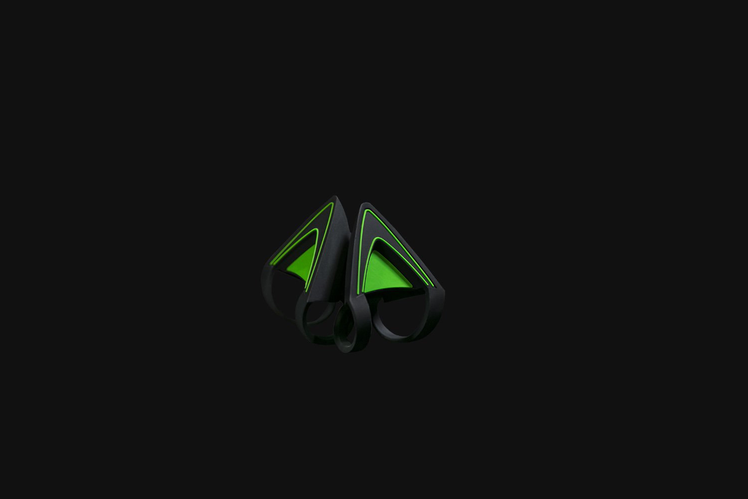 Razer อุปกรณ์เสริมหูฟัง Kitty Ears for Razer Kraken - Green | ของแท้ ประกันซินเน็ค