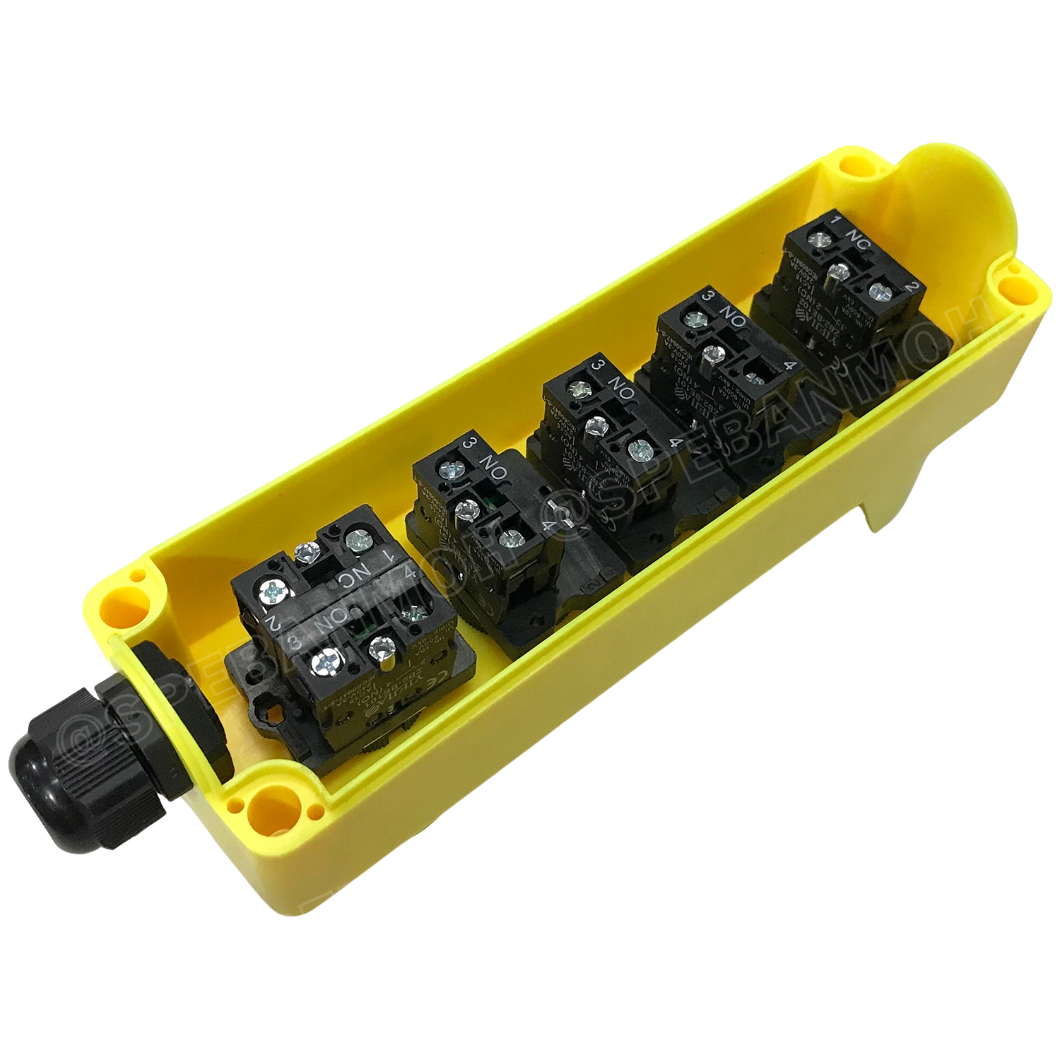 LAY5-DJBB044P สวิทช์เครน / รอกไฟฟฟ้า สวิทช์คอนโทรลรอก ชุดสวิทช์ HOIST PUSH BUTTON SWITCH สวิทซ์เครน ต่อตรงกับคอนแท็ค สวิทช์ฉุกเฉิน สวิทช์กดติดปล่อยดับ Control Switches NO NC อุปกรณ์สวิทช์ สวิทช์อุตสาหกรรม Industrial switch 10A 250V ชุดสวิทช์พร้อมเคเบิลแกล