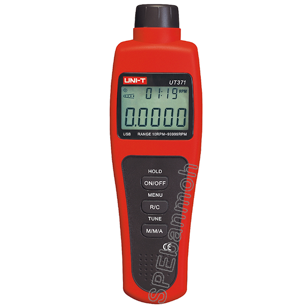 UT371 เครื่องวัดรอบ Tachometer เครื่องวัดรอบมอเตอร์ เครื่องวัดความเร็ว เครื่องวัดรอบแบบเลเซอร์ หน้าจอ LED