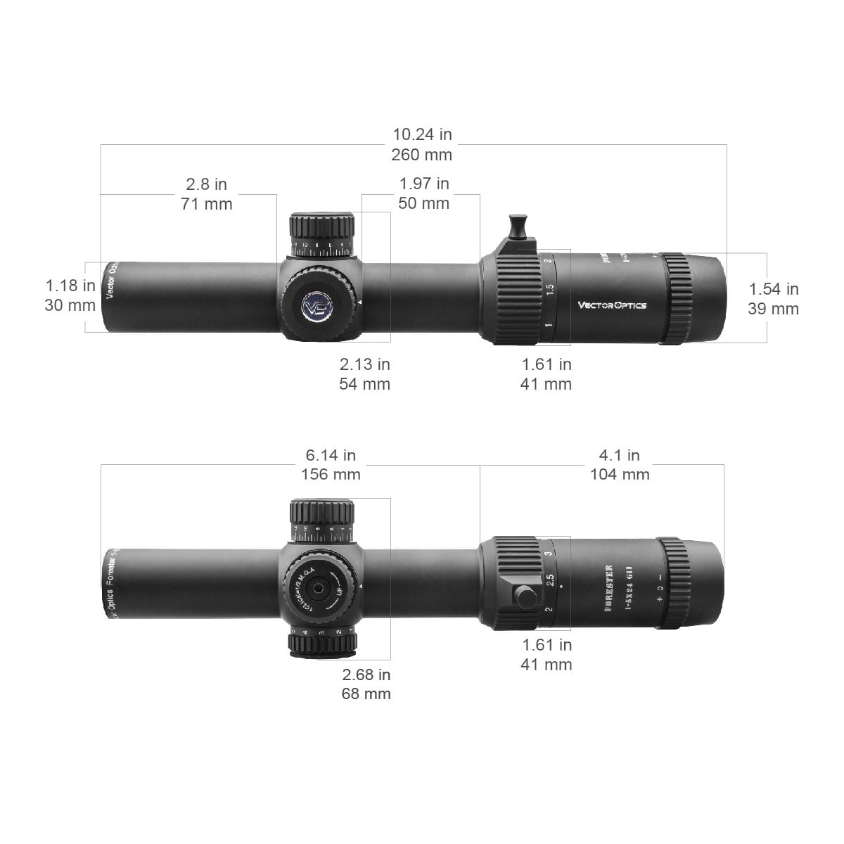 VECTOR OPTICS FORESTER GEN II ハイマウント付き