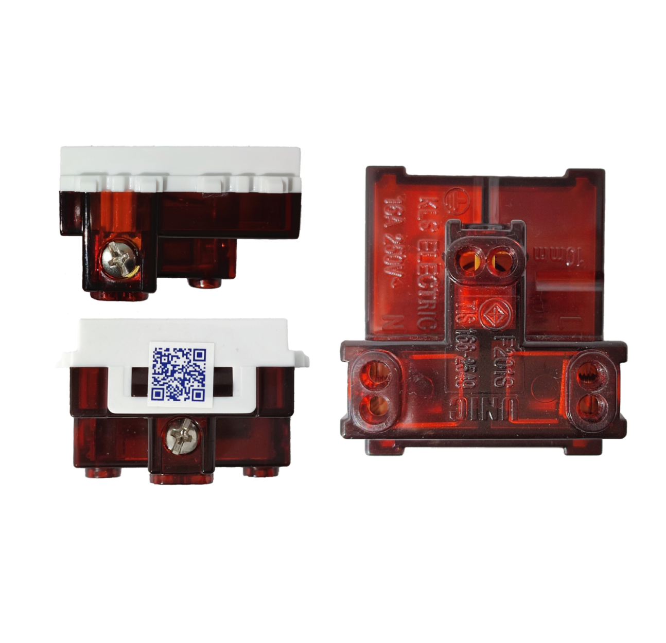 เต้ารับเดี่ยว ยูนิค รุ่นF201 16A 250V แบบขันสกรู ไม่มีม่านนิรภัย