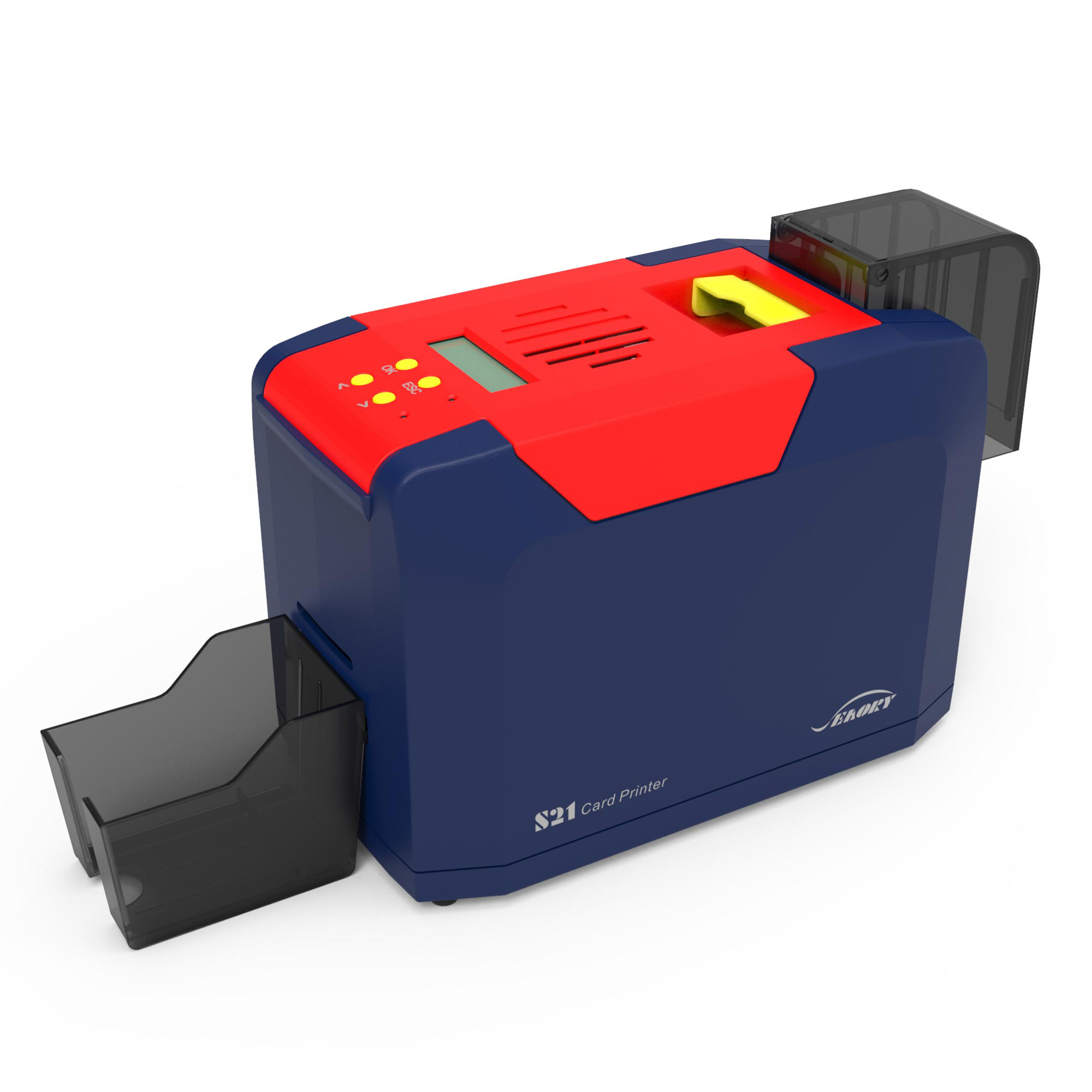 เครื่องพิมพ์บัตรพลาสติก เครื่องพิมพ์บัตรพนักงาน บัตรข้าราชการ บัตรประจำตัว บัตรนักเรียน Card printer Thermal dye-sublimation direct to card Seaory S21