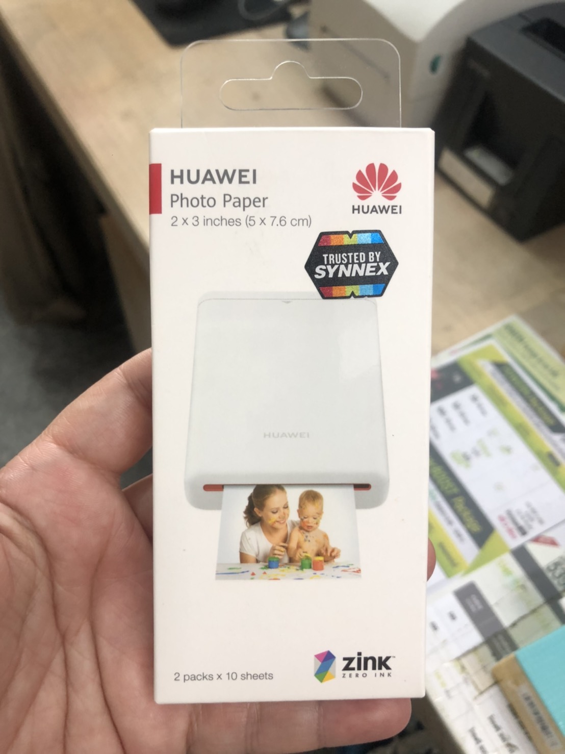กระดาษสำหรับ Huawei cv80 Zink Photo Printer ( 10แผ่น / กล่อง ) แท้ศูนย์ไทย