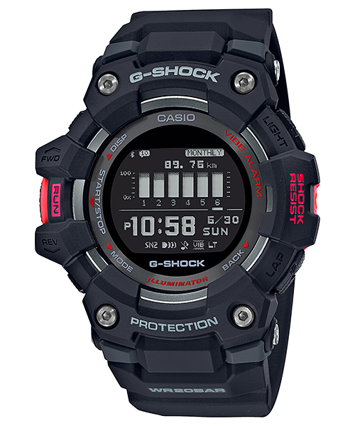 CASIO G-SHOCK รุ่น GBD-100-1DR สีดำแดง สินค้าใหม่ ของเเท้ รับประกันศูนย์ CMG 1 ปี